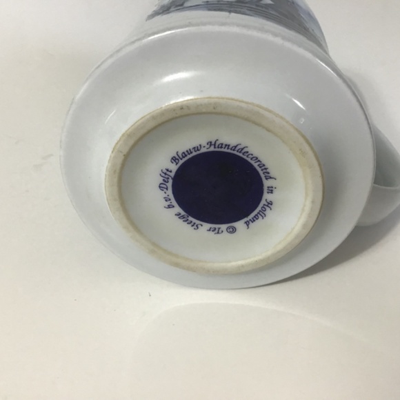 Vintage Delft Blue Blauw Windmill Hand Painted Coffee Tea Mug - Picture 6 of 6